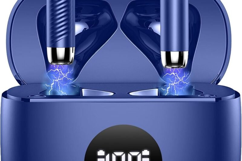 Wireless Earbuds, Bluetooth 5.4 Ear Buds, LED Power Display, 6D Bass Stereo | 4 ENC Noise Cancelling Mic, HiFi Stereo, In-Ear Headphones, 40H Playback Mini Case, IP7 Waterproof Sports, for Android iOS