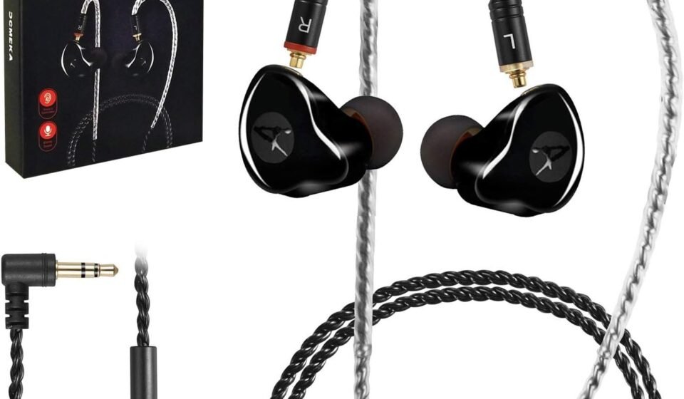 Dual Dynamic Driver IEM Earphones, HiFi Stereo In Ear Monitor Headphones